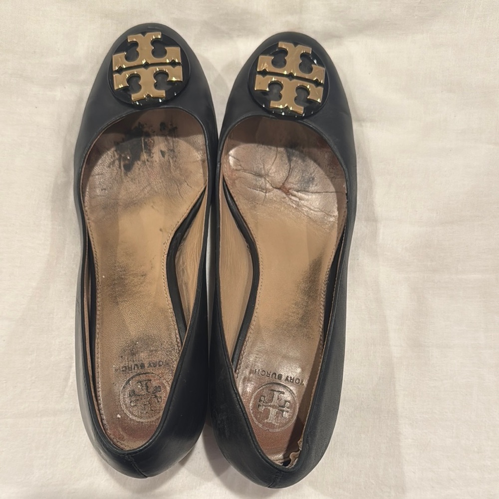 Tory Burch Black Ballet Flats